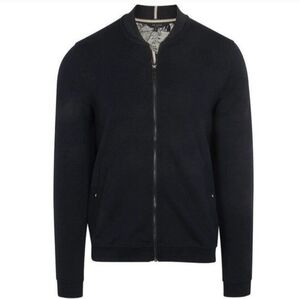 Ted Baker Wolf Bonded Jersey Bomber Jacket
